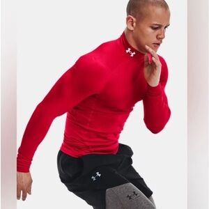 UA cold gear mock-neck long-sleeve XXL winter thermal  work construction red